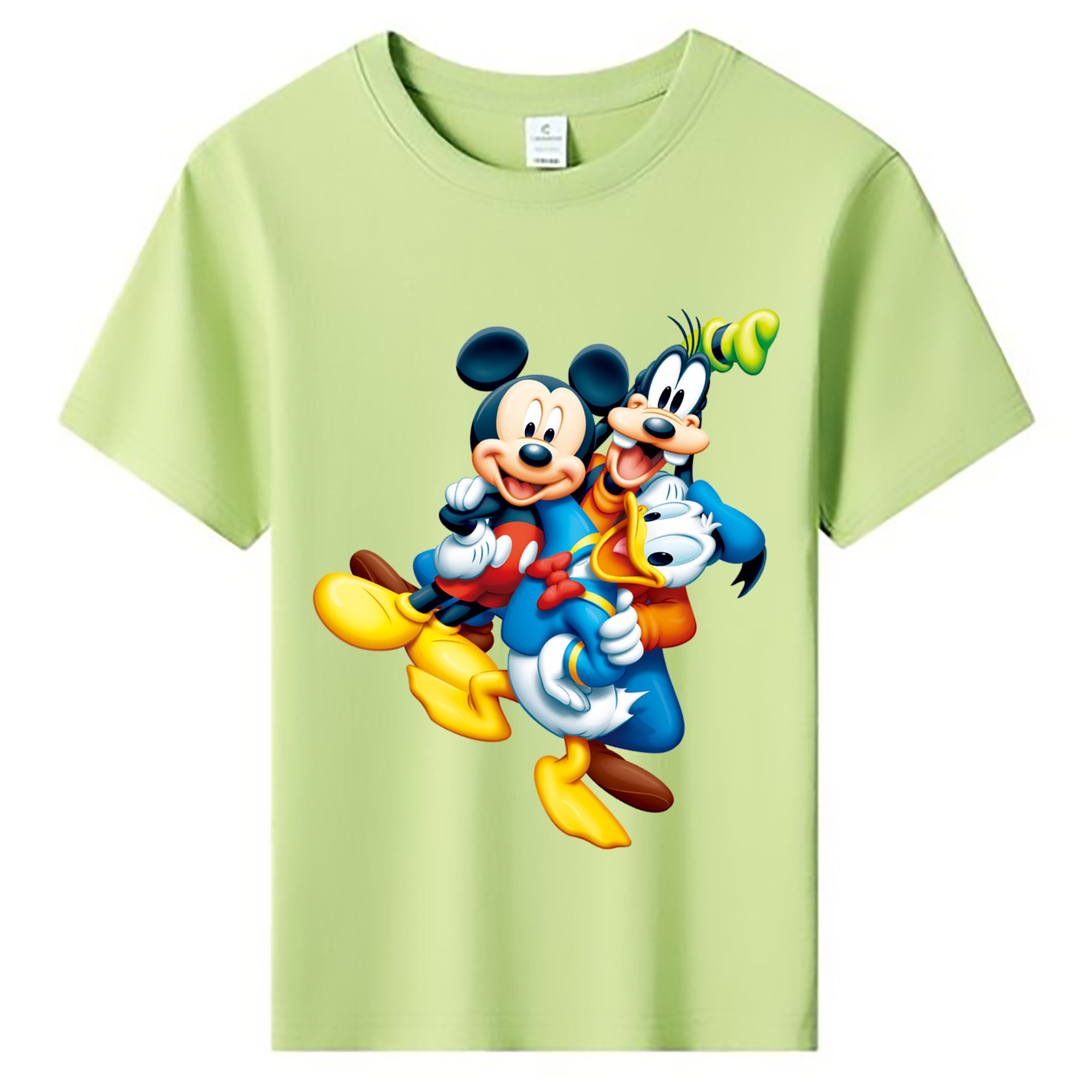 ミッキーマウス Mickey Mouse 綿100％キッズTシャツ（フロントプリント）